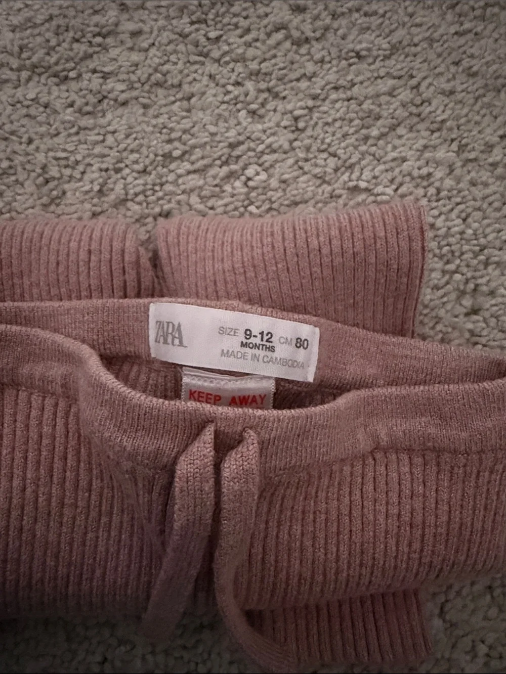 Zara baby sweater leggings
